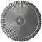 Ekena Millwork Shakuras Ceiling Medallion (Fits Canopies up to 5"), Hand-Painted Silver, 24"OD x 3"P CM24SHSLS - alternate 1